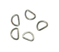 EZ Quilting D Rings .75 inch/19 mm Metal with 6 per package.